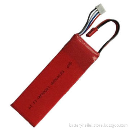 Polymer Li-ion Battery Pack, GSP683496 Cells in Series, with 11.1V Voltage and 1,800mAh Capacity